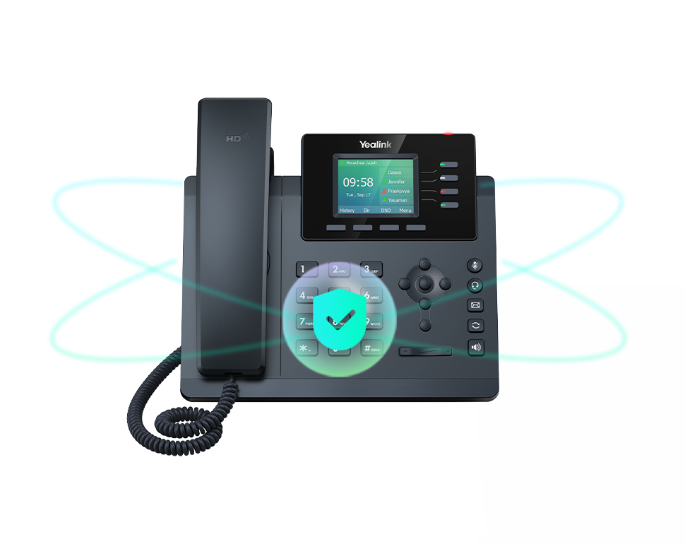 Yealink SIP-T34W hỗ trợ Bảo mật doanh nghiệp với TLS 1.3 và WPA3