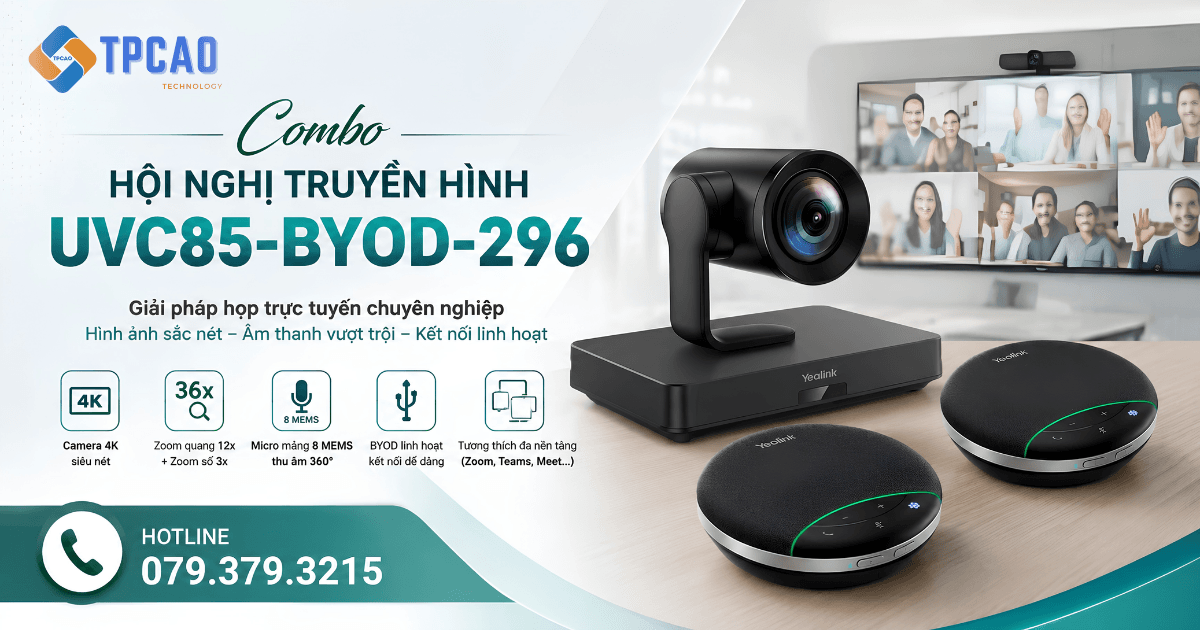 Combo hội nghị truyền hình Yealink UVC85-BYOD-296