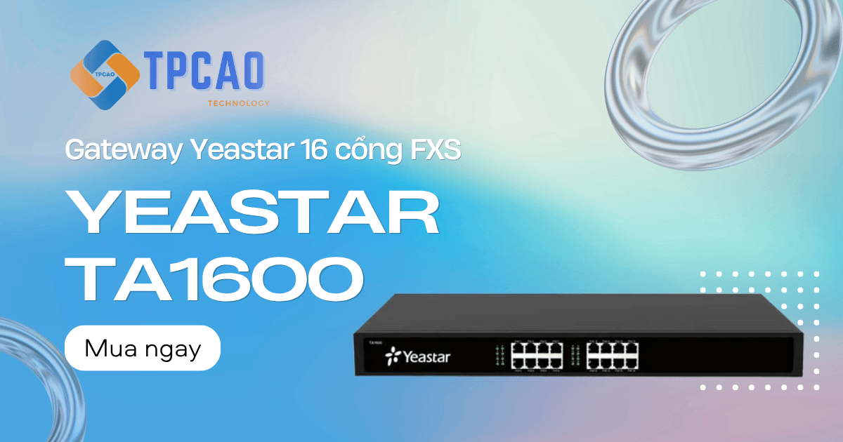 Gateway Yeastar TA1600 16 cổng FXS độc lập cấp doanh nghiệp